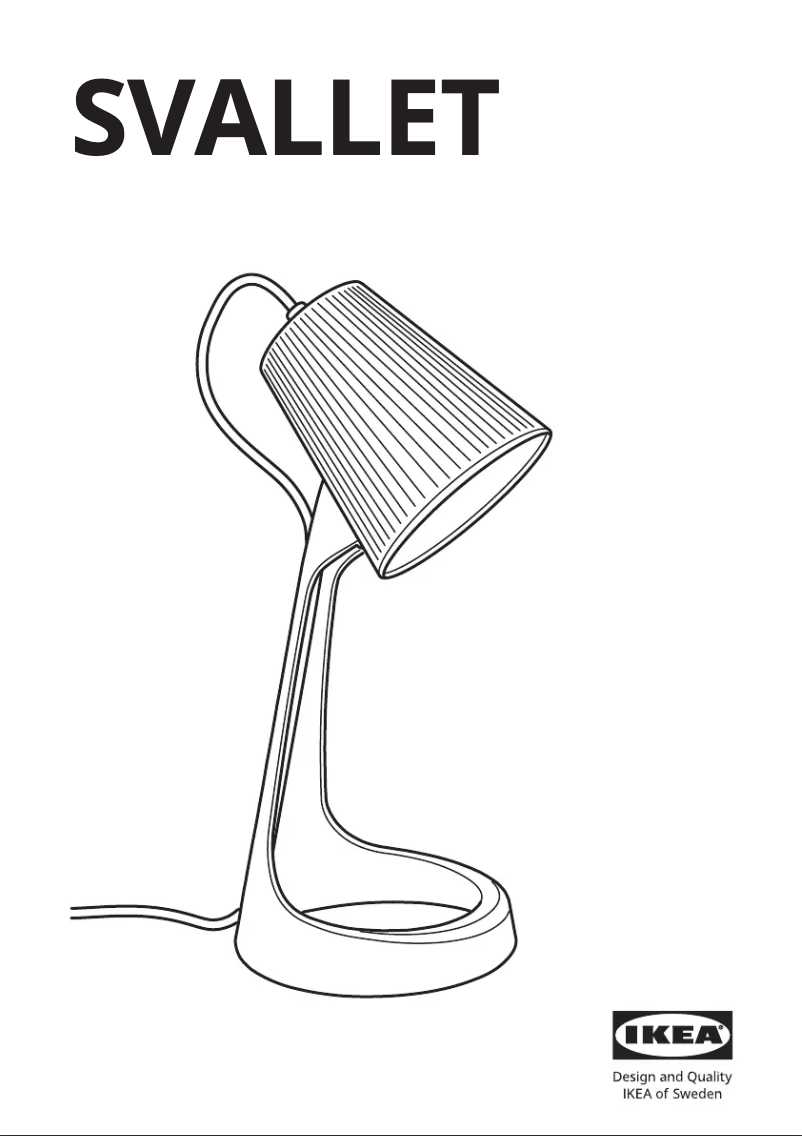 Página 1 del manual Manual de usuario Ikea SVALLET 605.365.84