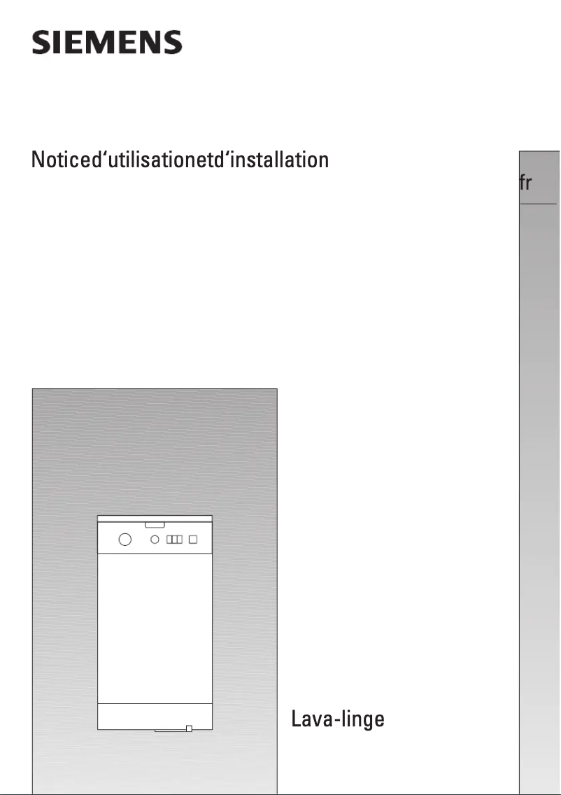 Image de la première page du manuel de l'appareil WXT901FF