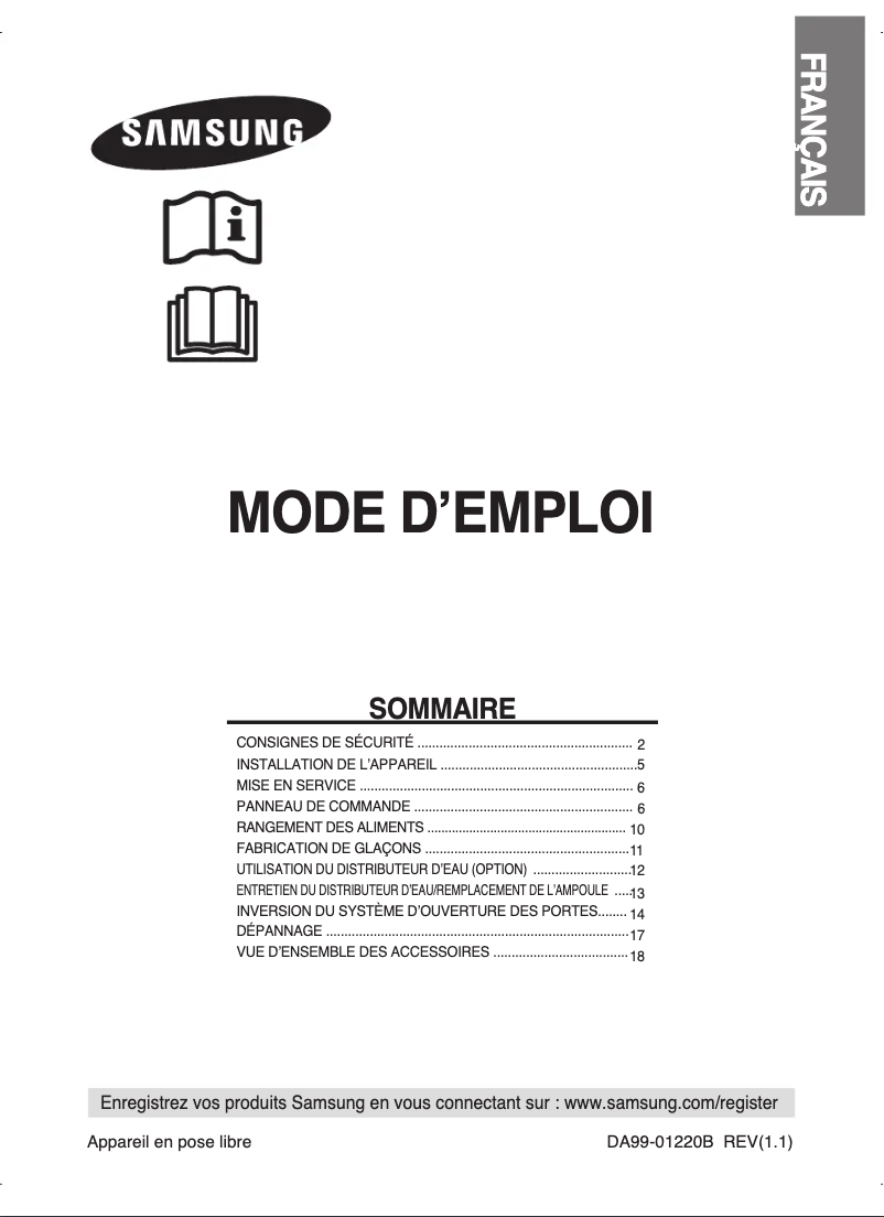 Image de la première page du manuel de l'appareil RL41HTIH