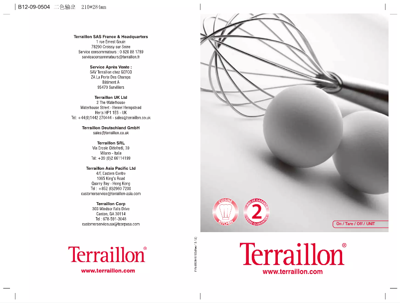 Image de la première page du manuel de l'appareil KEM12018SS