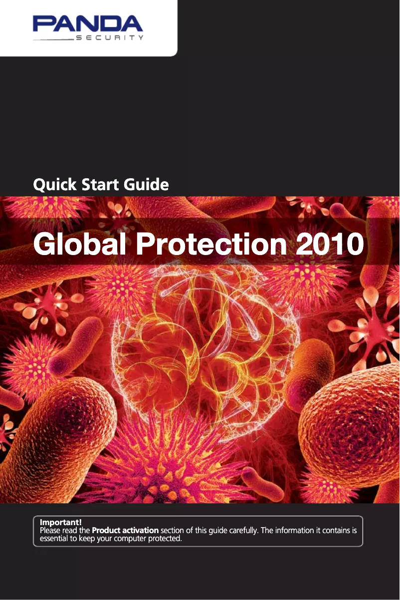 Page 1 de la notice Manuel utilisateur Formjet Innovations Panda Global Protection 2010