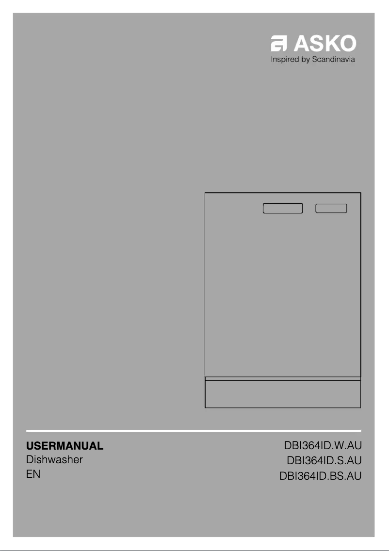 Page n°1 - Manuel utilisateur Asko DBI364ID.S.AU