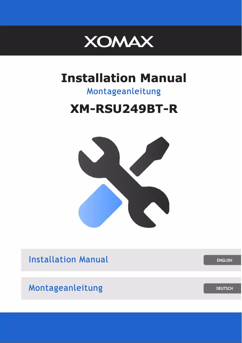 Page n°1 - Manuel utilisateur Xomax XM-RSU249BT-R