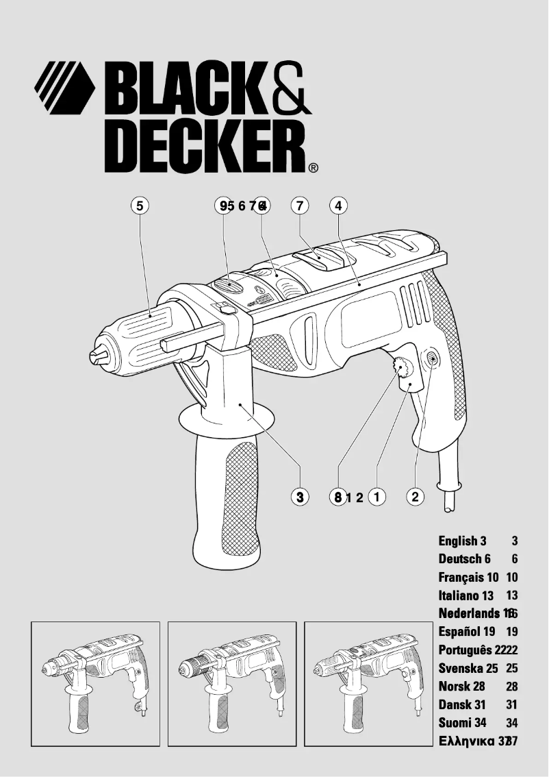 Page n°1 - Manuel utilisateur Black & Decker KR650