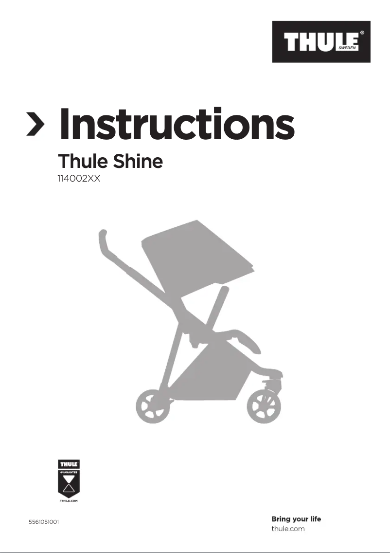 Image de la première page du manuel de l'appareil Shine