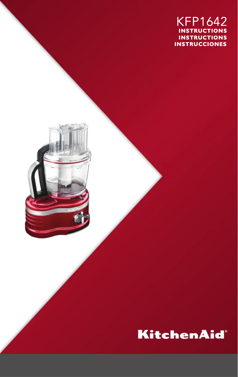 Page n°1 - Manuel utilisateur KitchenAid KFP1642FP