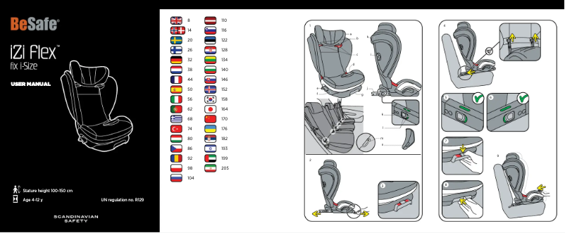 Image de la première page du manuel de l'appareil iZi Flex FIX i-Size