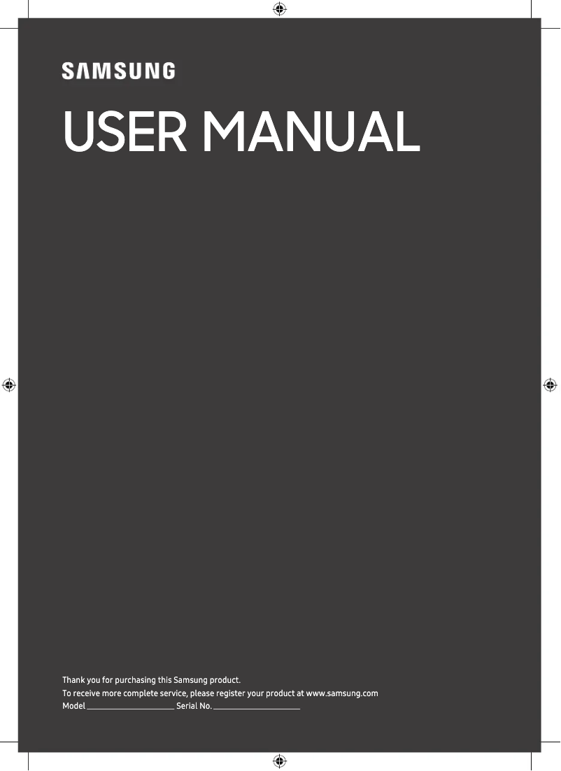 Page n°1 - Manuel utilisateur Samsung TQ50LS01BGU