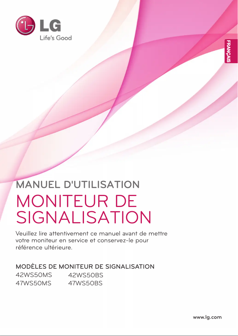 Page n°1 - Manuel utilisateur LG 47WS50BS-B