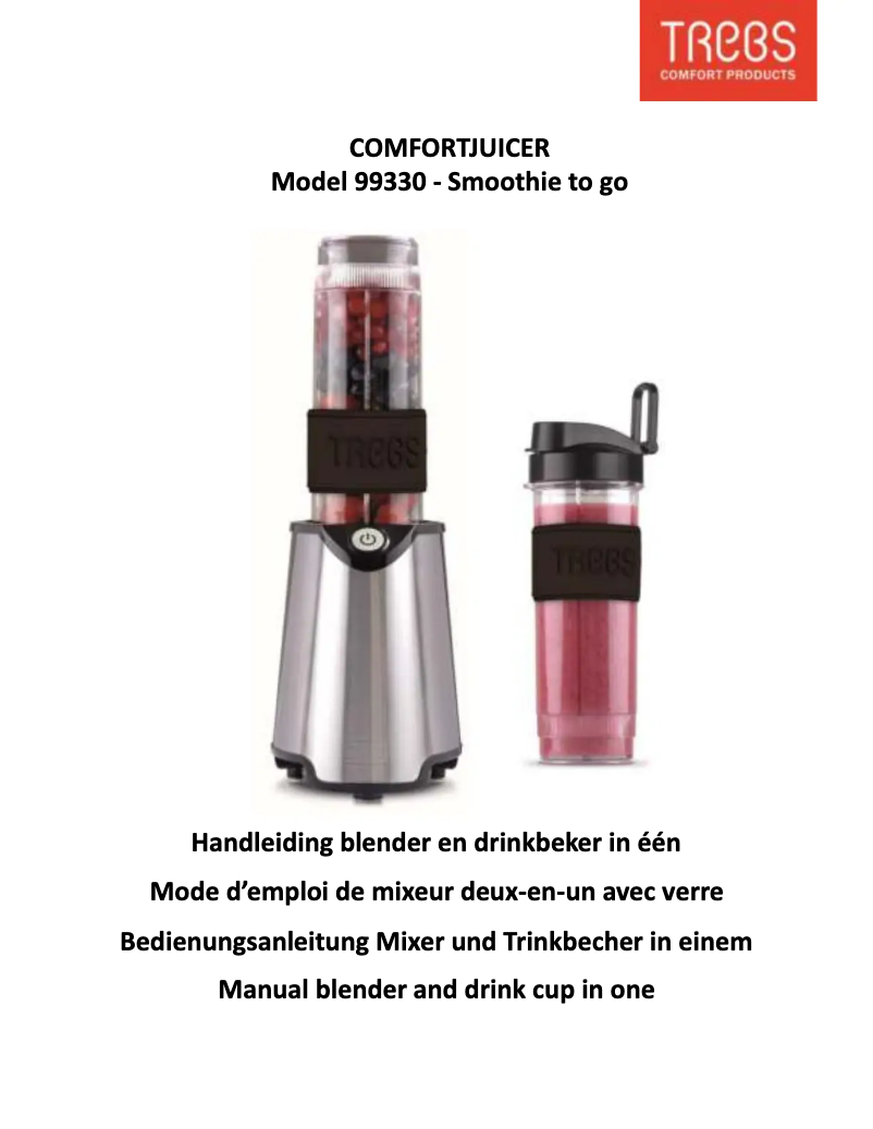 Page n°1 - Manuel utilisateur Trebs Comfortjuicer 99330