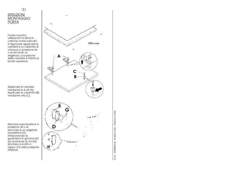 Page 1 de la notice Manuel utilisateur Candy LBICW101TRHC