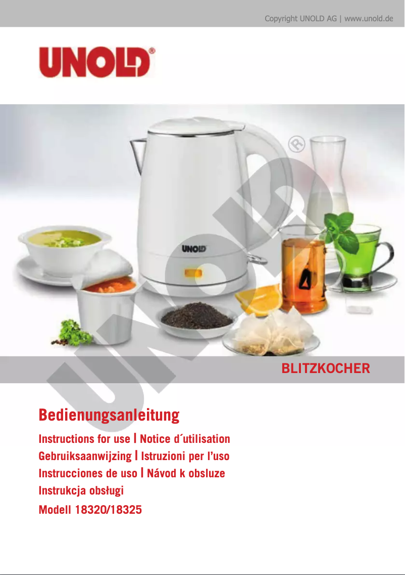 Image de la première page du manuel de l'appareil black 18325