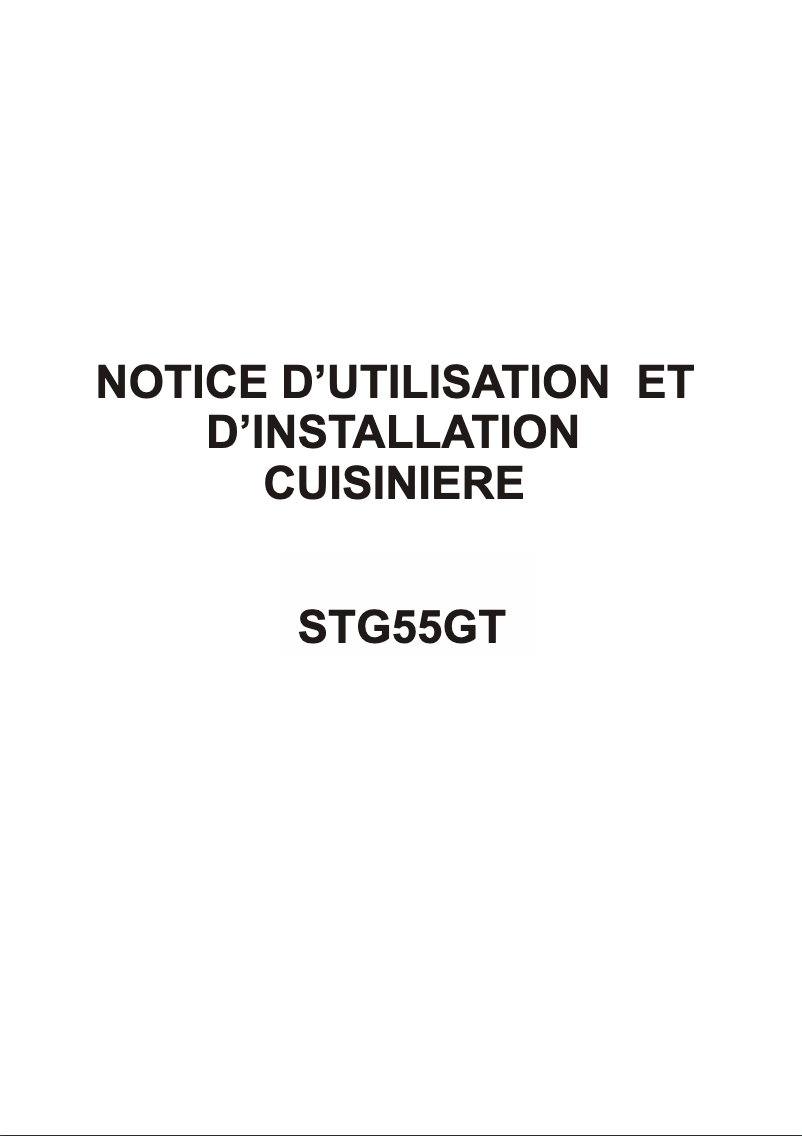 Image de la première page du manuel de l'appareil ACGG560W