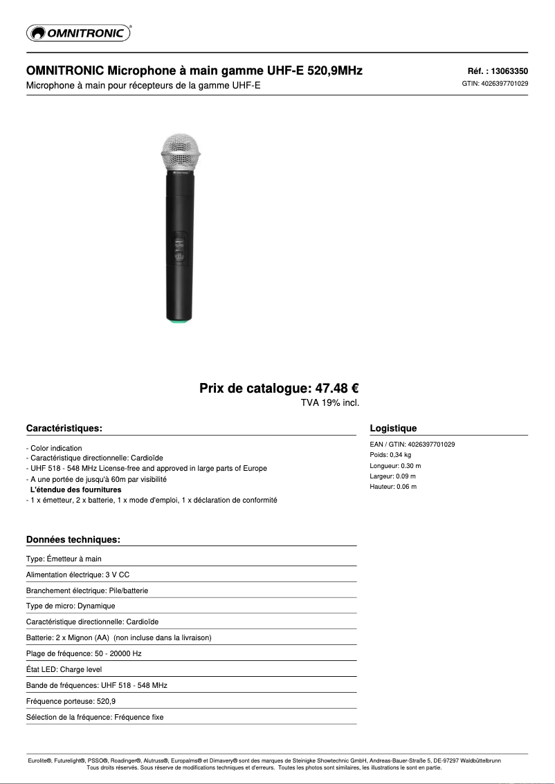 Image de la première page du manuel de l'appareil E 520