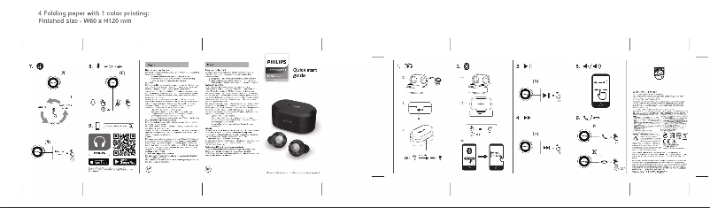 Page 1 de la notice Guide de démarrage rapide Philips TAT8505