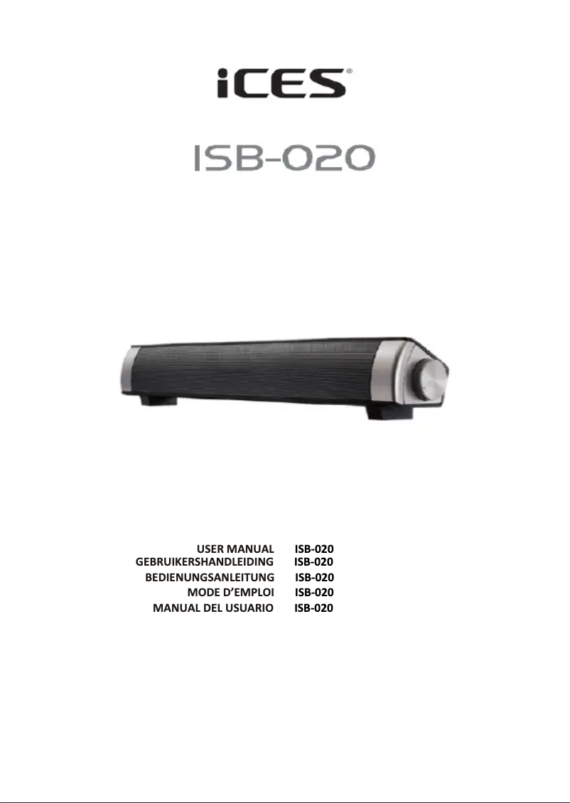 Page n°1 - Manuel utilisateur Ices ISB-020