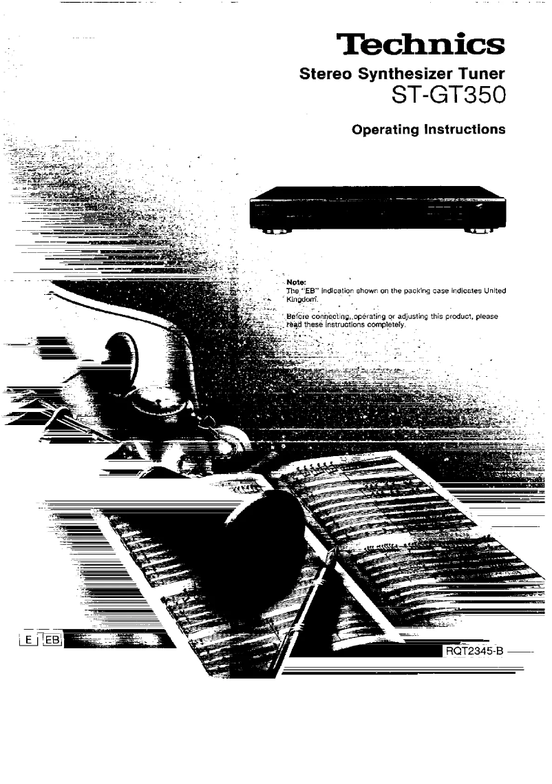 Página 1 del manual Manual de usuario Technics ST-GT350