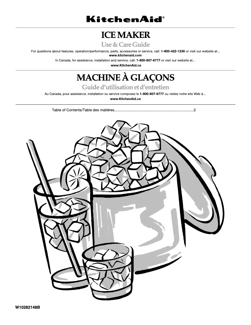 Página 1 del manual Manual de usuario KitchenAid KUIO18NNZS