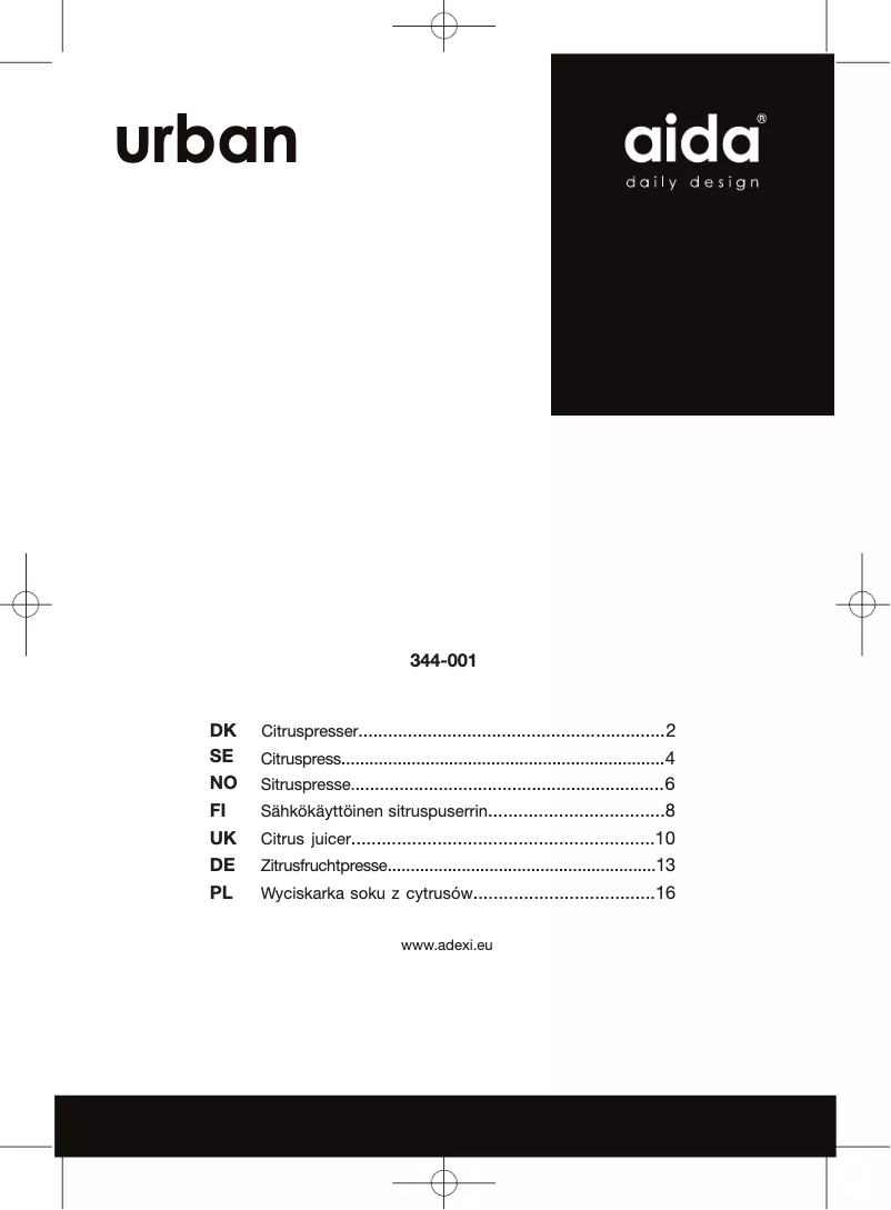 Image de la première page du manuel de l'appareil 344-001