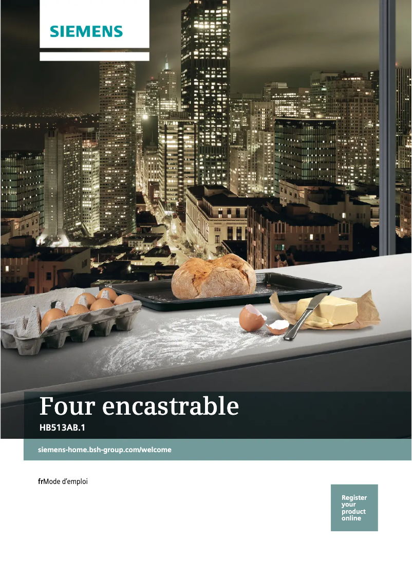 Page n°1 - Manuel utilisateur Siemens iQ300 HB513ABR1