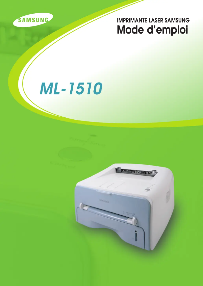 Image de la première page du manuel de l'appareil ML-1510