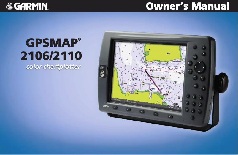Page n°1 - Manuel utilisateur Garmin GPSMAP 2110