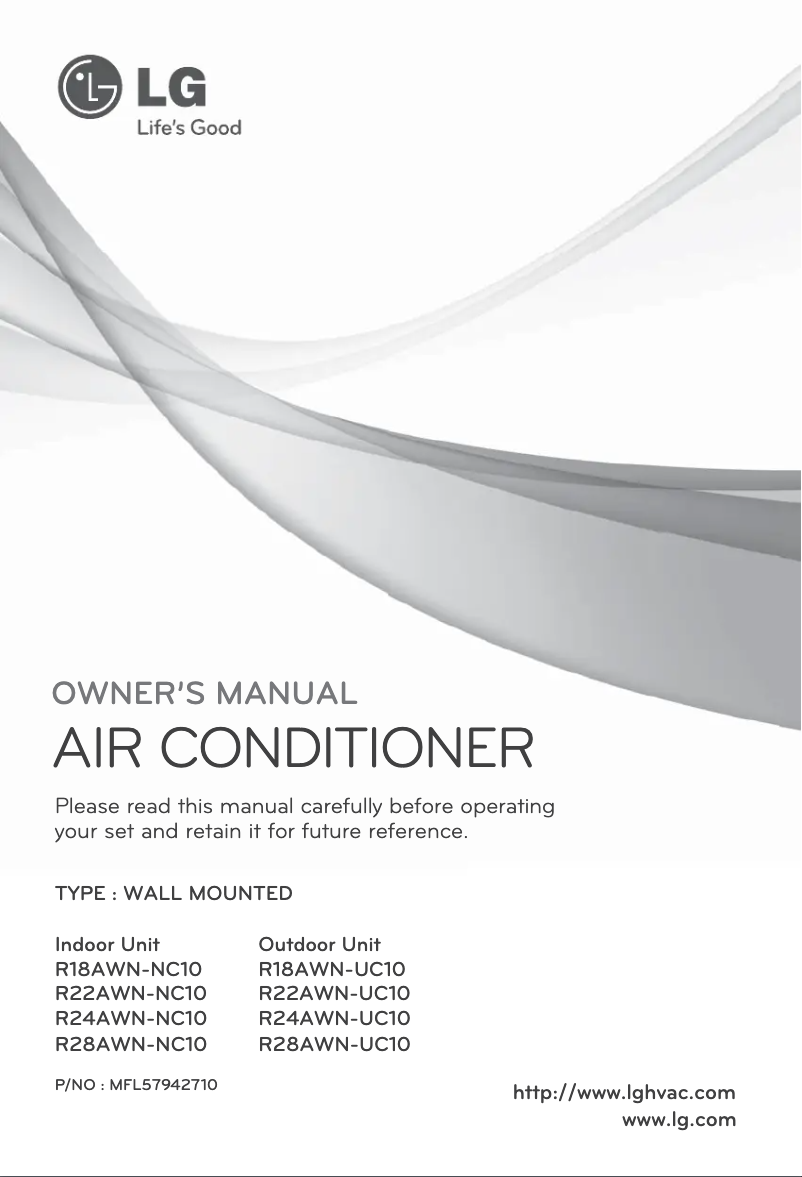 Page 1 of the manual User Manual LG R24AWN-NC10