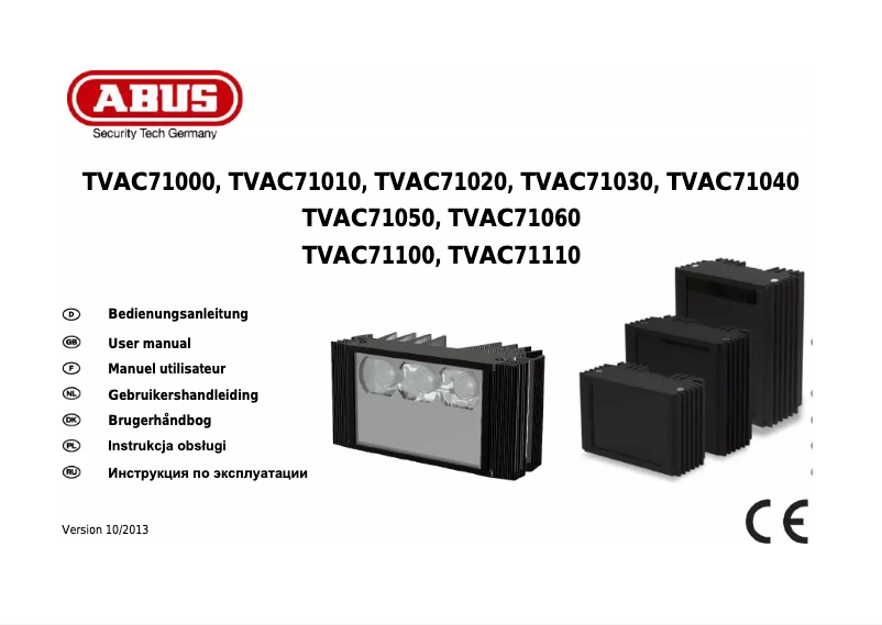 Page n°1 - Manuel utilisateur Abus TVAC71050