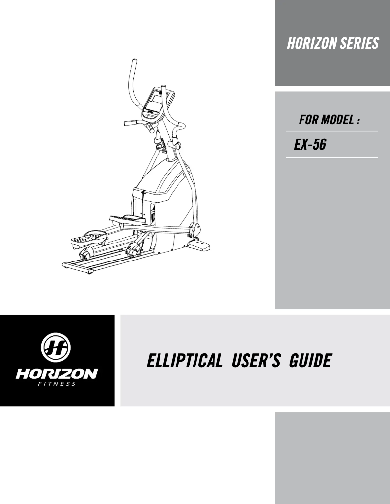 Image de la première page du manuel de l'appareil EX-56