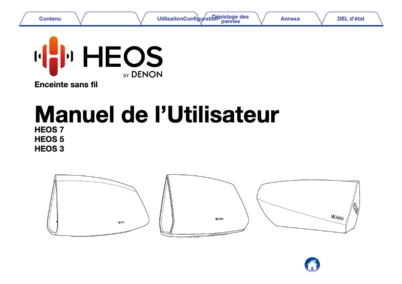 Image de la première page du manuel de l'appareil HEOS 3