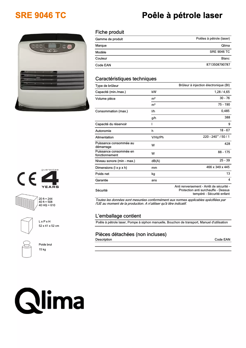 Image de la première page du manuel de l'appareil SRE 9046 TC
