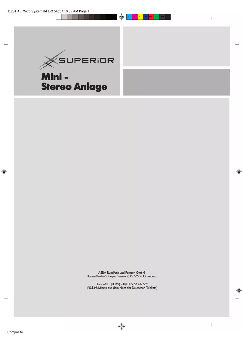 Image de la première page du manuel de l'appareil NE-5289