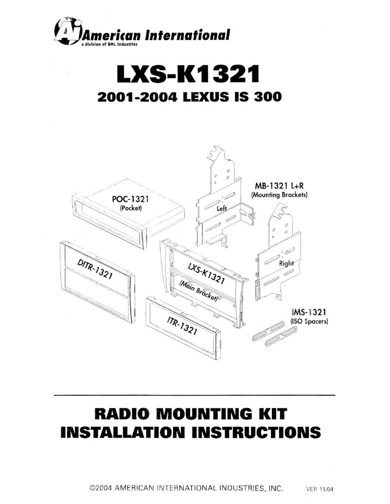 Page n°1 - Manuel utilisateur American International LXSK1321