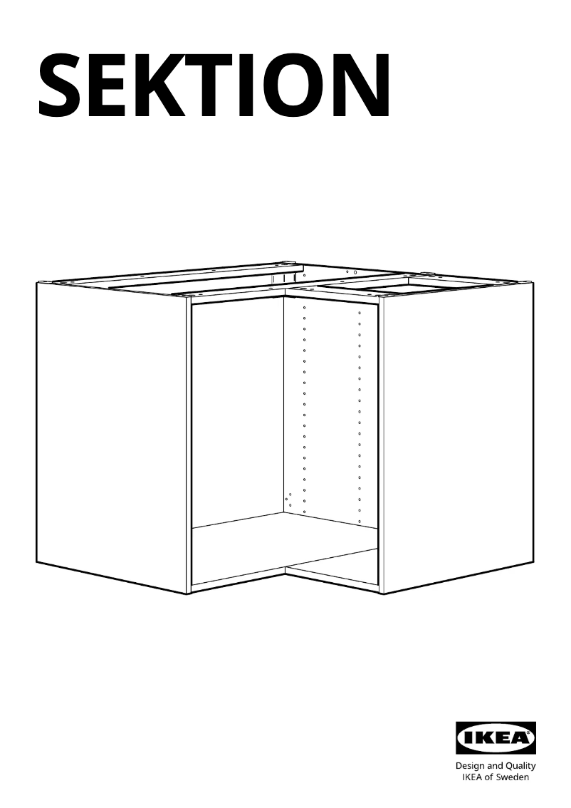 Página 1 del manual Manual de usuario Ikea SEKTION 702.655.01