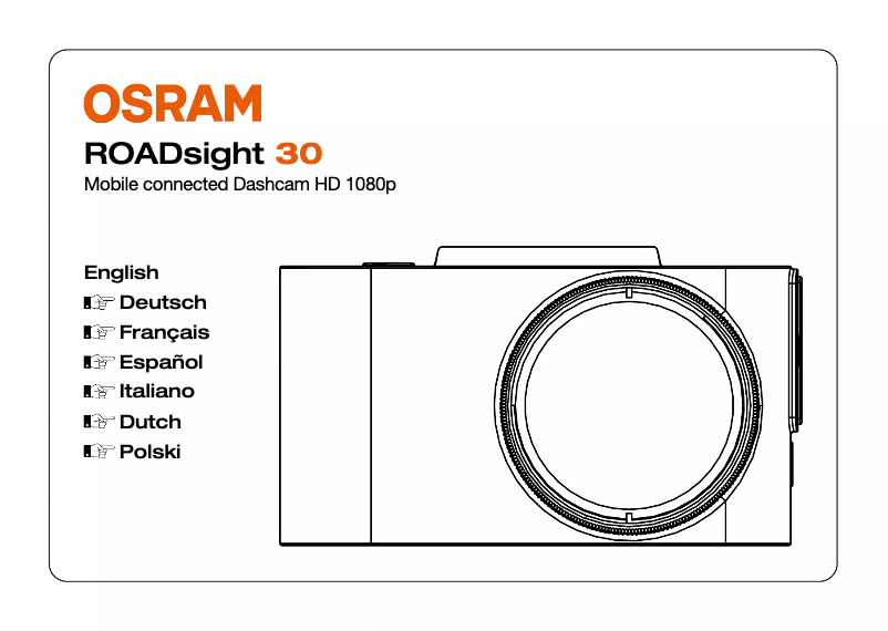 Page 1 de la notice Instructions / montage Osram ROADsight 30