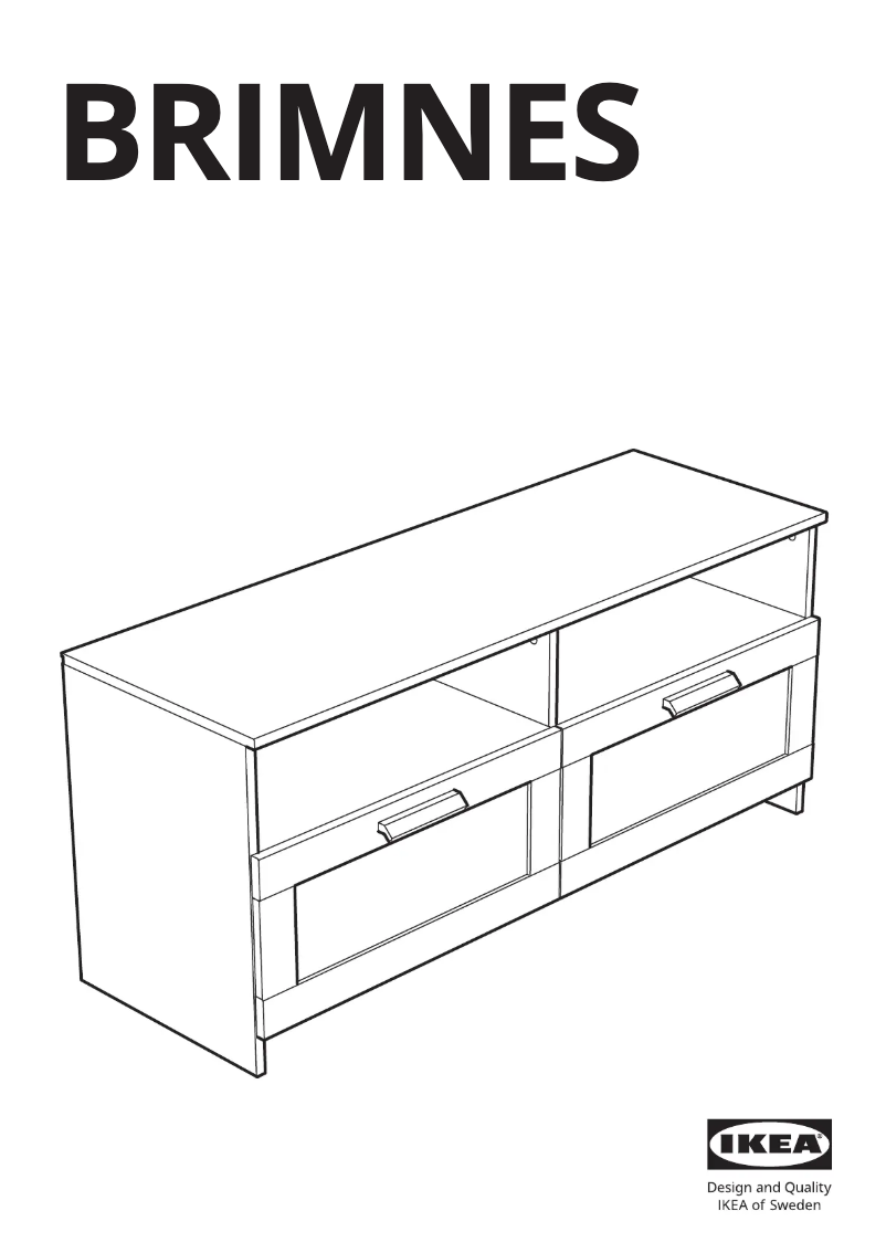 Page 1 de la notice Manuel utilisateur Ikea BRIMNES 405.477.29