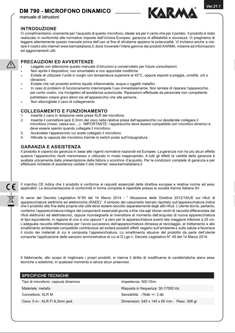 Image de la première page du manuel de l'appareil DM 790