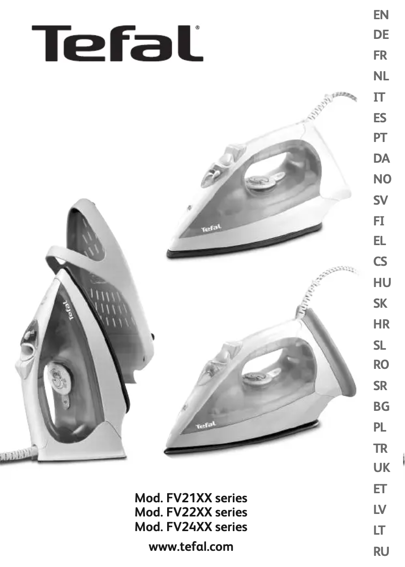Page 1 de la notice Manuel utilisateur Tefal Prima 15 FV2115E0
