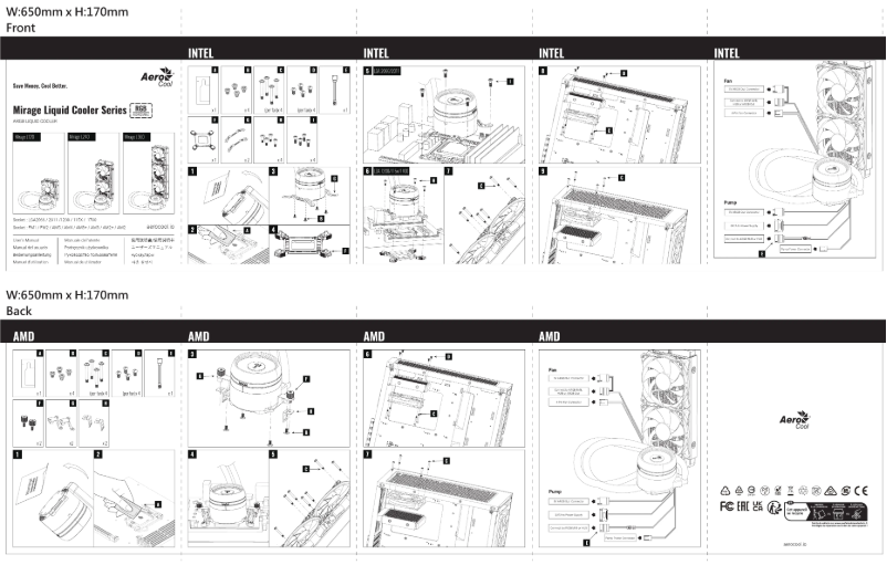 Page 1 de la notice Manuel utilisateur AeroCool Mirage L120