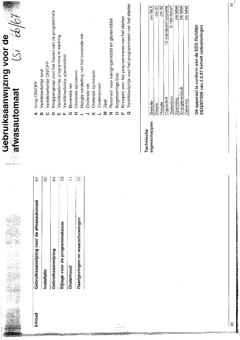 Page 1 de la notice Manuel utilisateur Ariston Thermo LSI 67