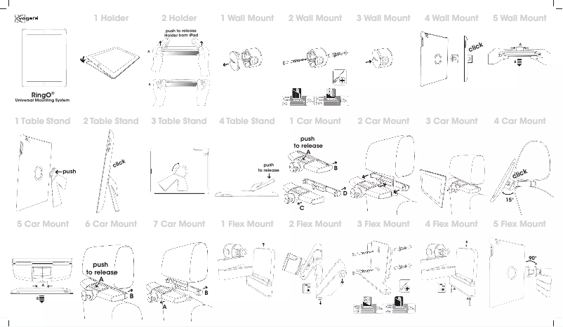 Page 1 de la notice Manuel utilisateur Vogel's RingO Flex Mount