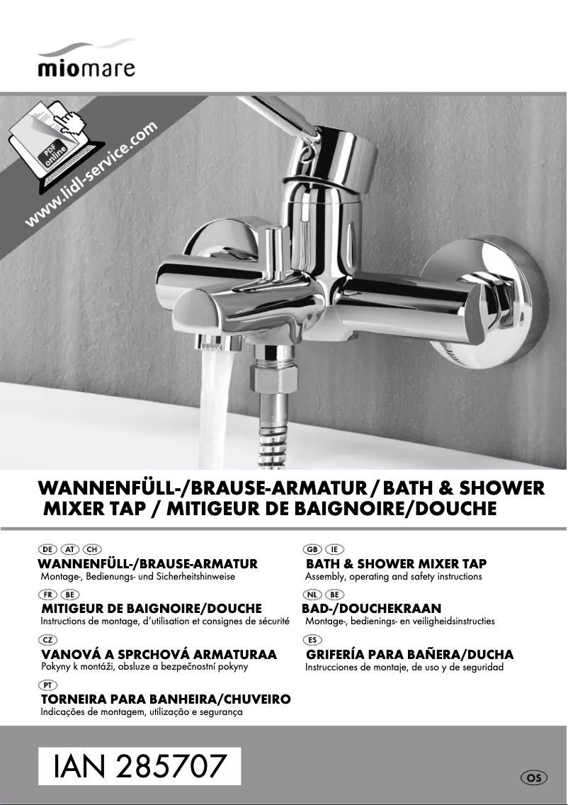 Page 1 de la notice Manuel utilisateur Miomare IAN 285707
