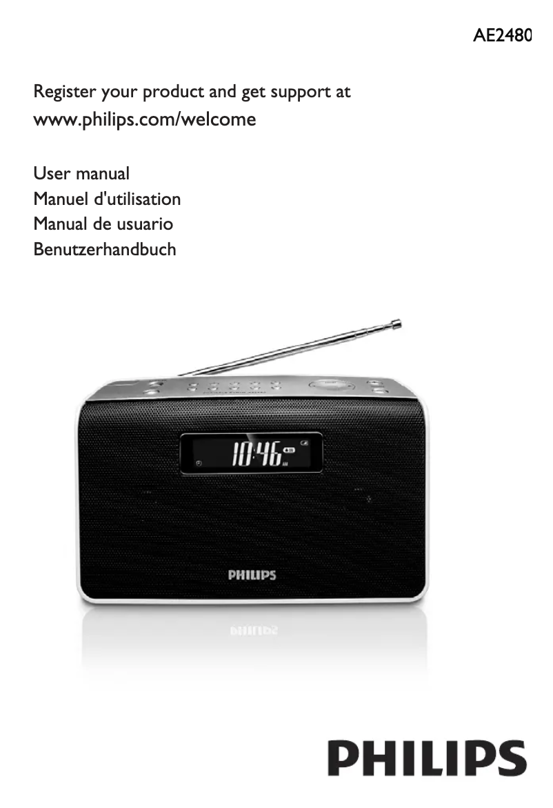 Image de la première page du manuel de l'appareil AE2480