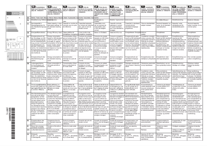 Page 1 de la notice Mode d'emploi Constructa CG6A59V8