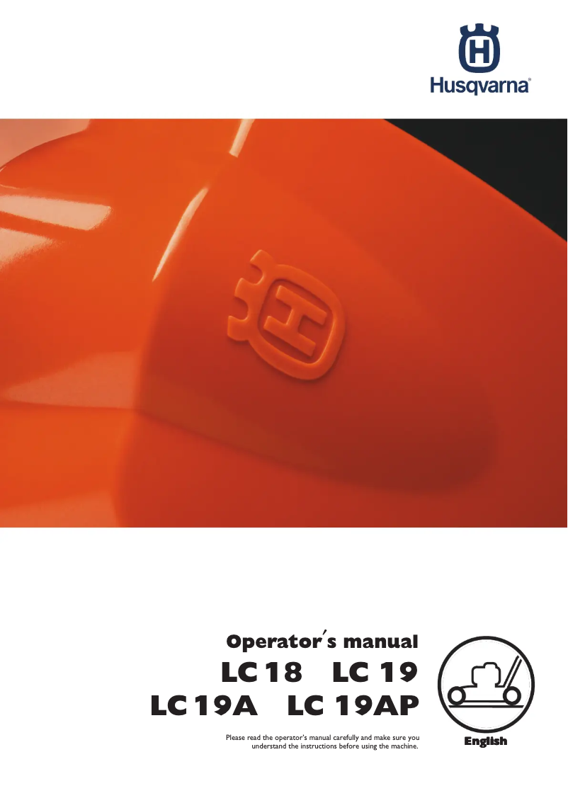 Page n°1 - Manuel utilisateur Husqvarna LC 19A