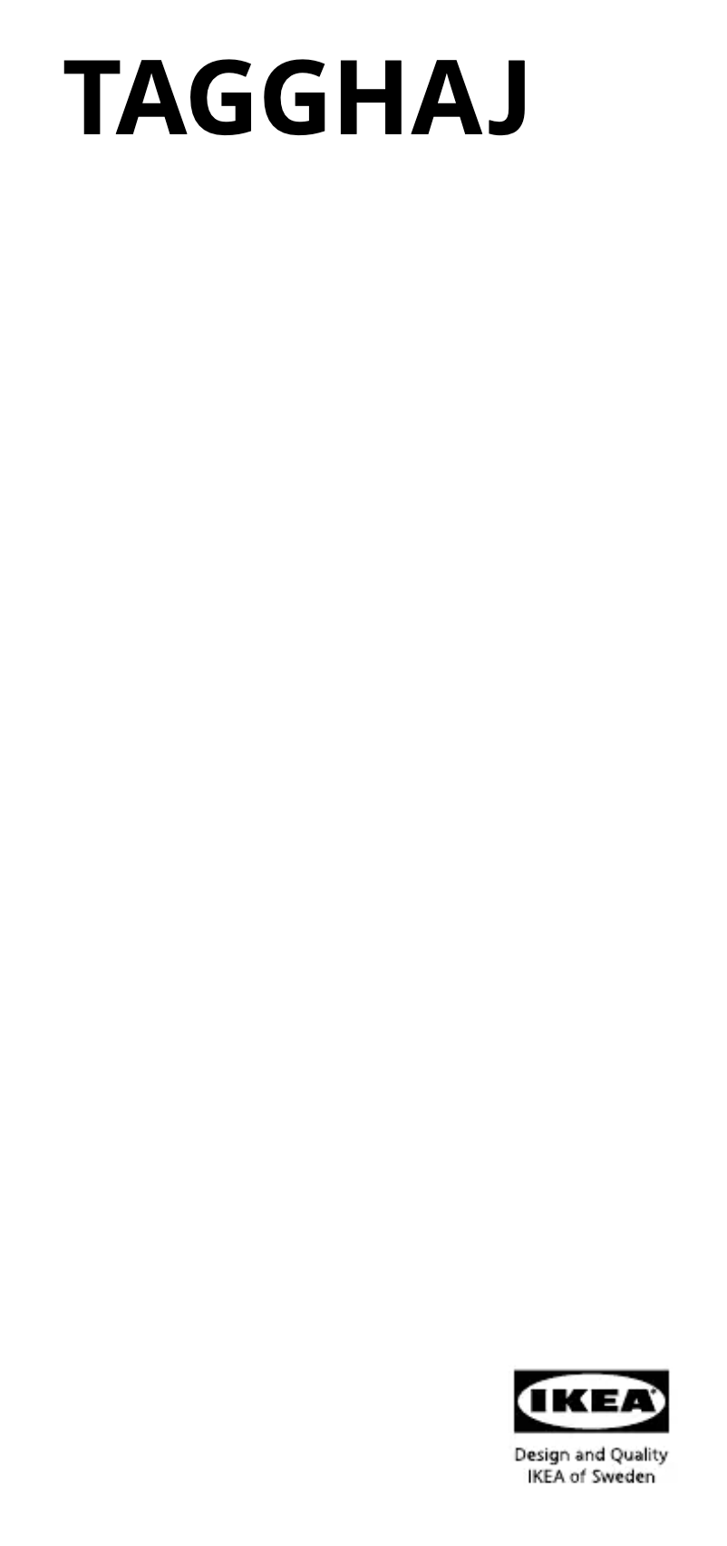 Image de la première page du manuel de l'appareil TAGGHAJ 005.450.39