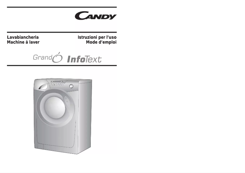 Page n°1 - Manuel utilisateur Candy GO 614 TXT-14S