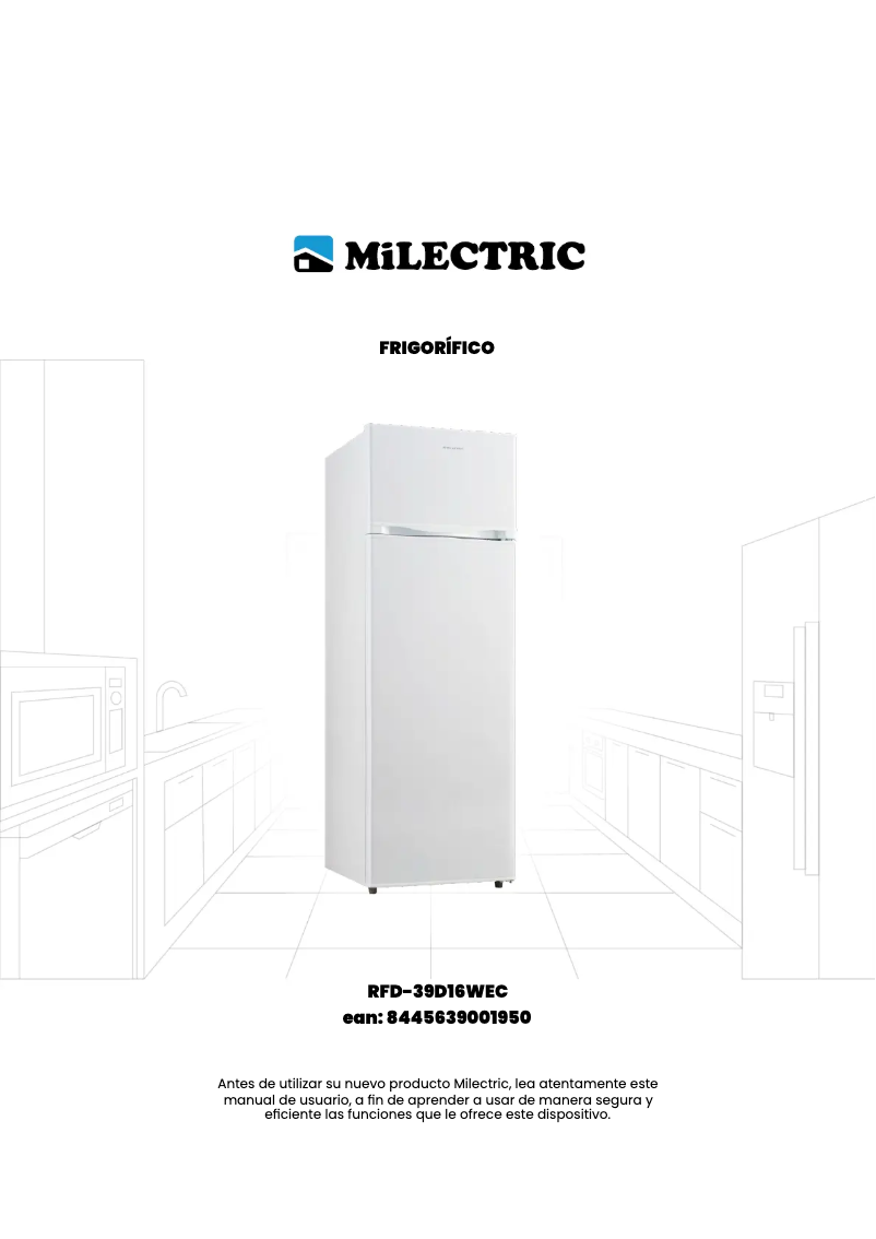 Page n°1 - Manuel utilisateur Milectric RFD-39D16WEC
