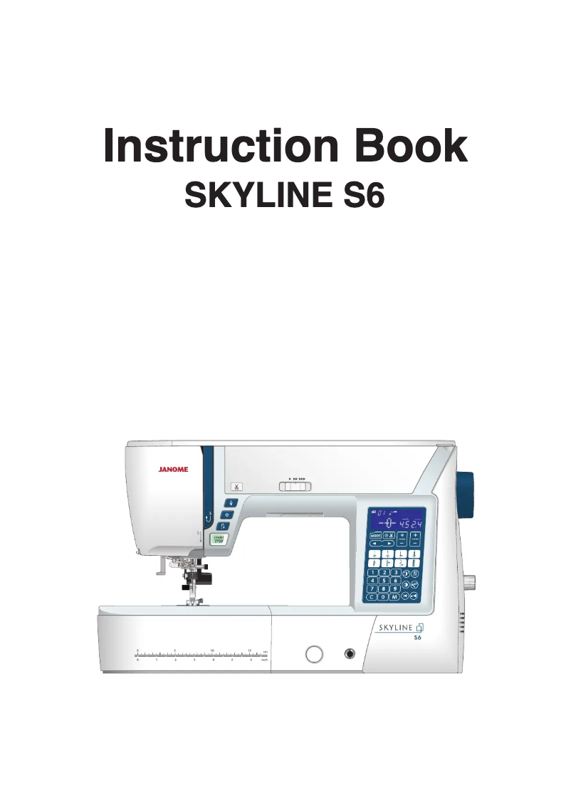 Page 1 de la notice Fiche technique Janome Skyline S6