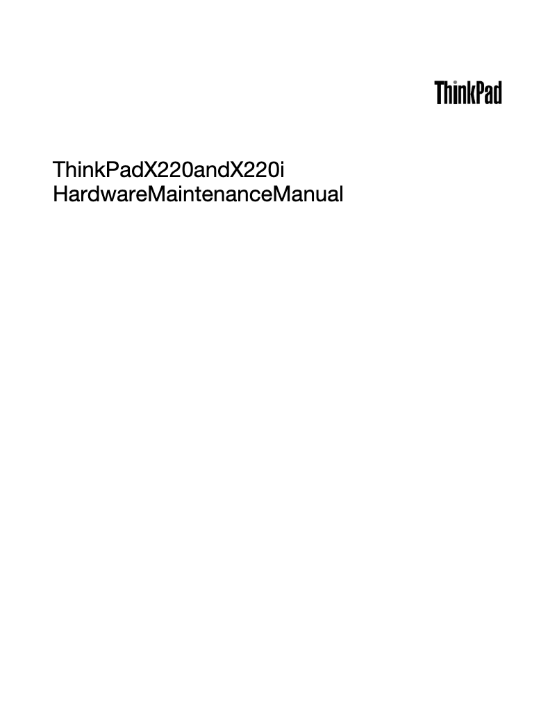 Image de la première page du manuel de l'appareil ThinkPad 42963VF